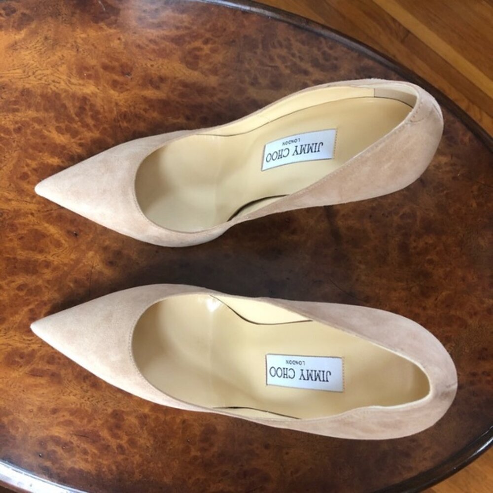 Jimmy Choo Anouk Suede Pumps 39.5 - Picture 3 of 6